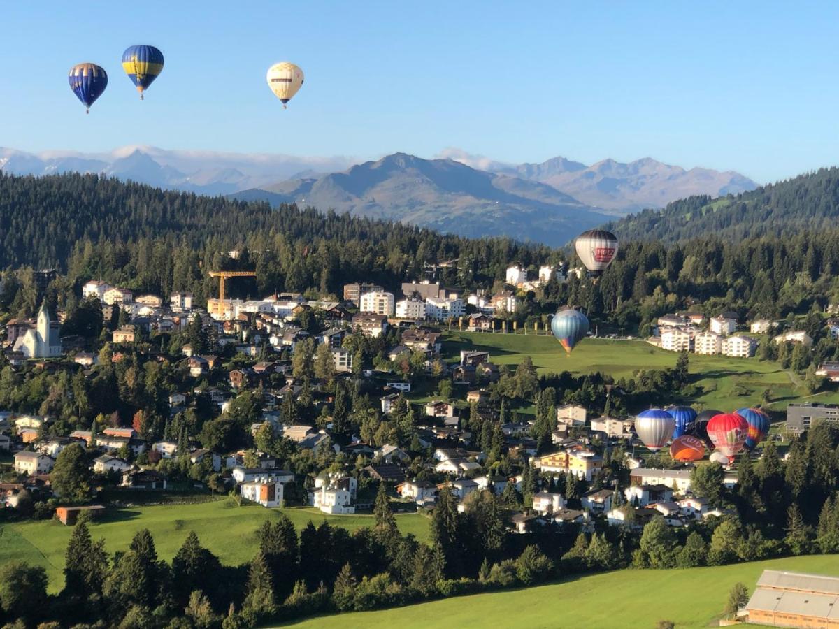 Crap Da Flem - 3.5 Zimmer Ferienwohnung Am Sonnenhang Von Flims Exterior foto